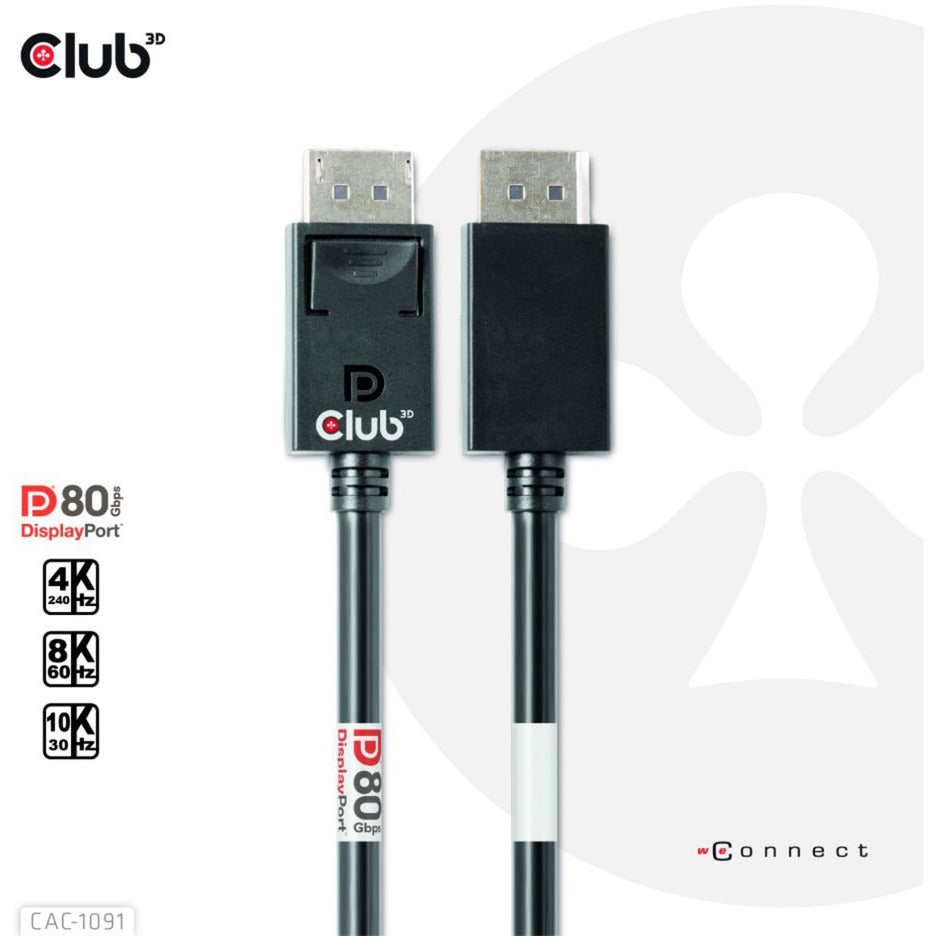 Club 3D DisplayPort 2.1 Bidirectional VESA DP80 Certified