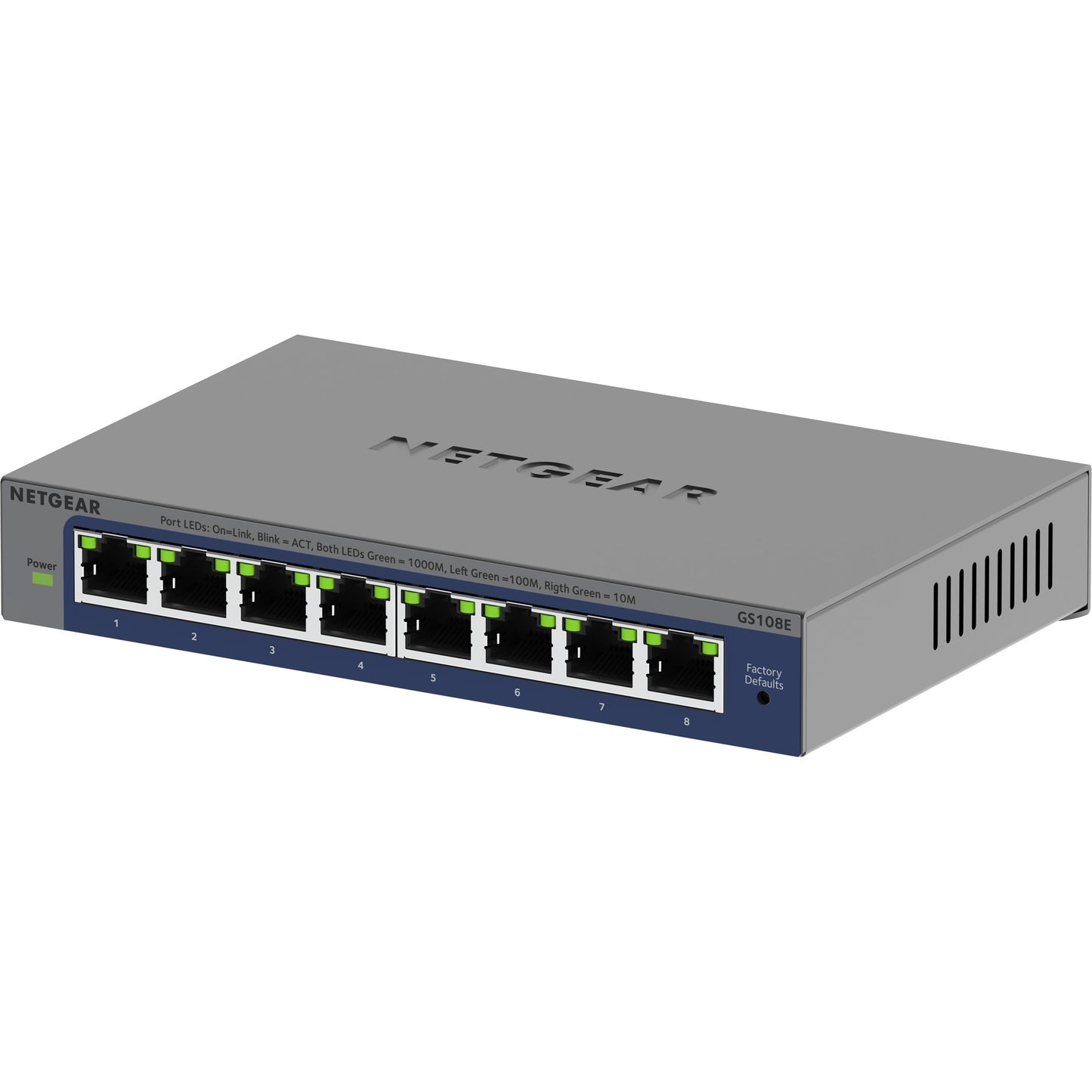 NetGear 8-Fever Gigabit Plus-Switch (GS108E-400EUS)