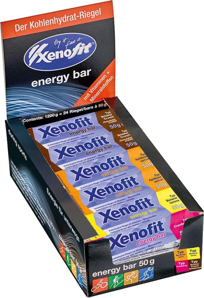 Barre énergétique Xenofit mixte boîte 24x50g