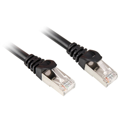 Câble patch Sharkoon SFTP, RJ-45 avec Cat.6 (noir, 2 mètres)