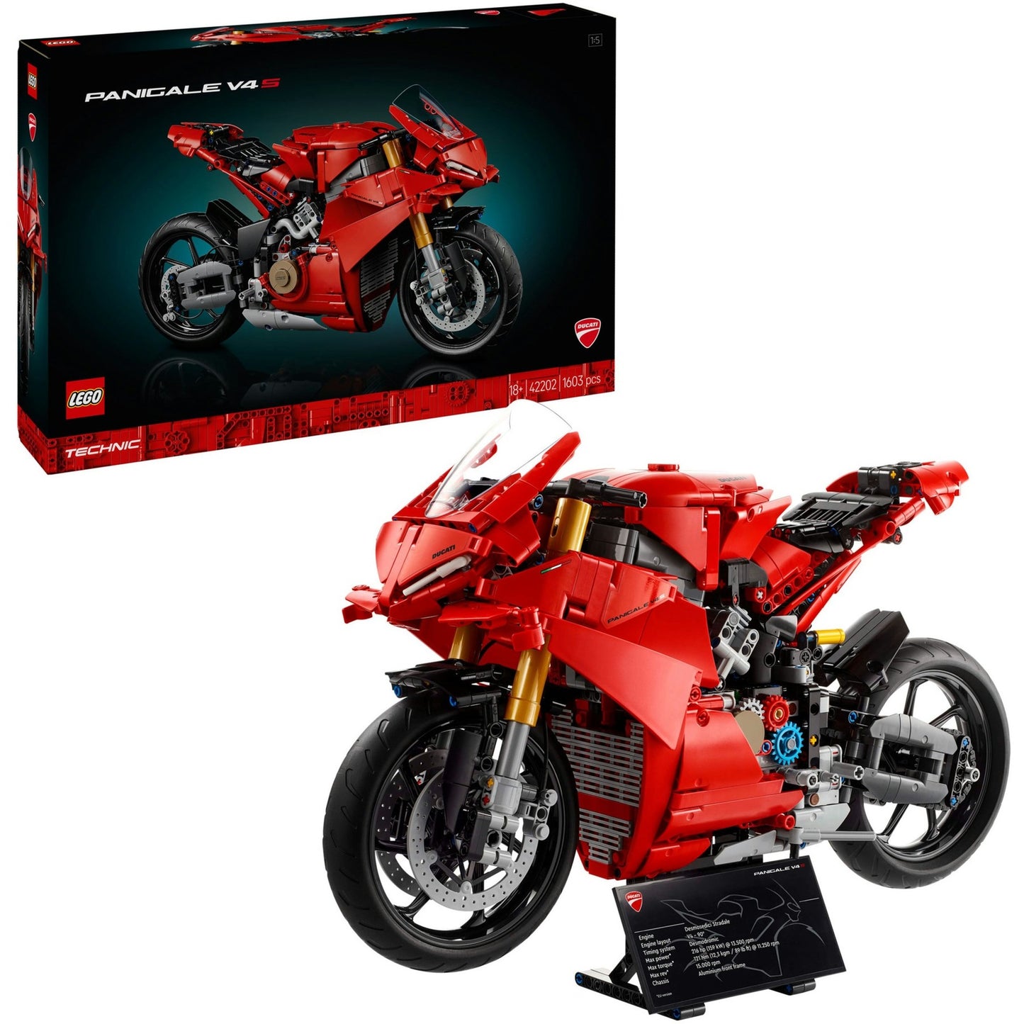 Lego Lego Technic 42202 Panigale V4 S MOTEUR