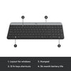 Logitech MK470 Slim Wireless Keyboard and Mouse Combo (clavier et souris sans fil)