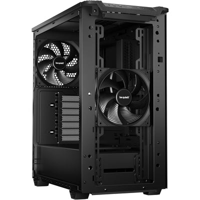 Soyez silencieux! boîtier tour midi pure base 501 airflow (noir | 2x USB-A | 1x USB-C)
