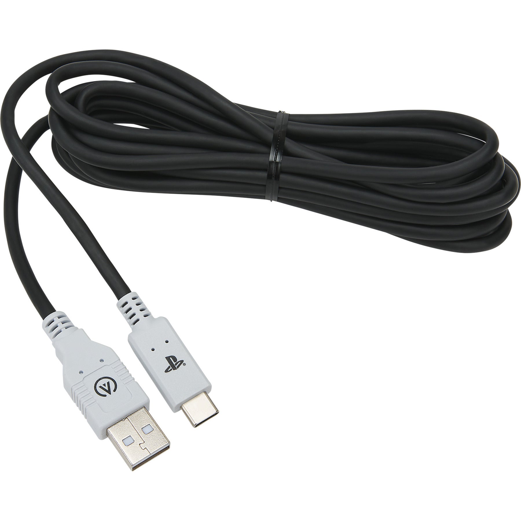 Câble Powera USB-C pour Playstation 5 (noir et blanc, 3 mètres)