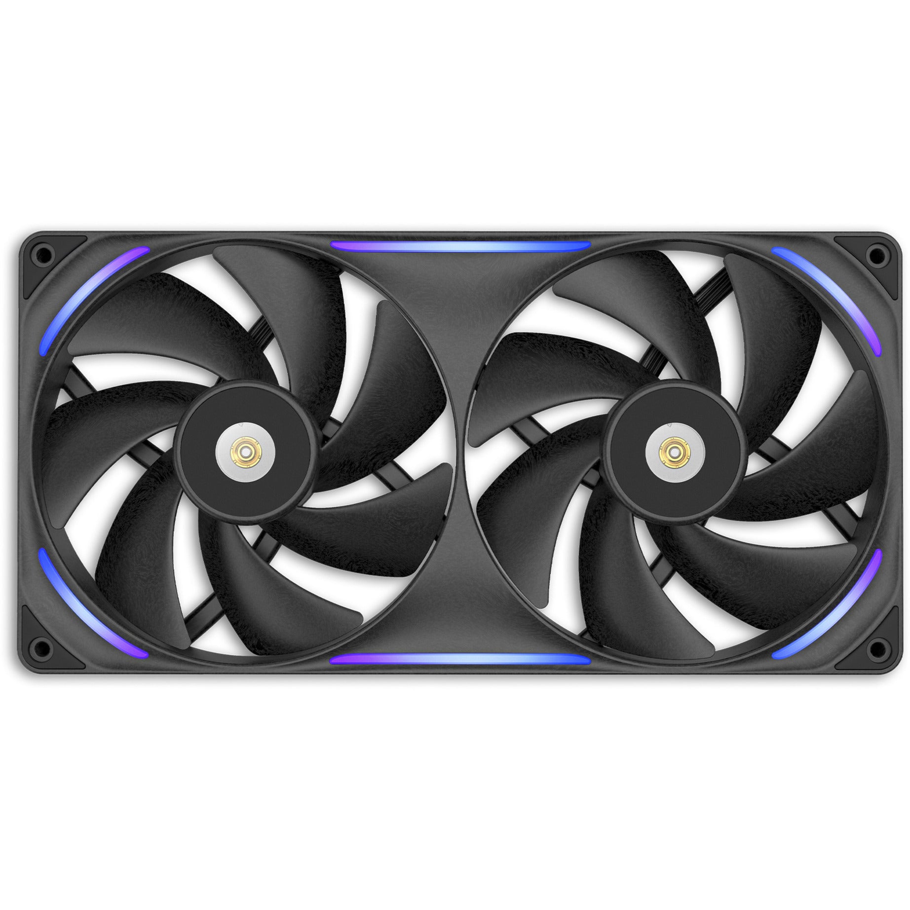 Nzxt performance fan f280x ventilateurs de boîtier rgb (noir, 2 pièces, 280 x 140 x 30 mm, pwm)