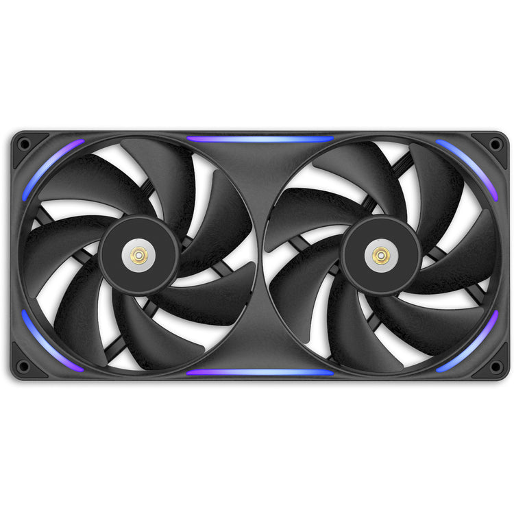 Nzxt performance fan f280x ventilateurs de boîtier rgb (noir, 2 pièces, 280 x 140 x 30 mm, pwm)