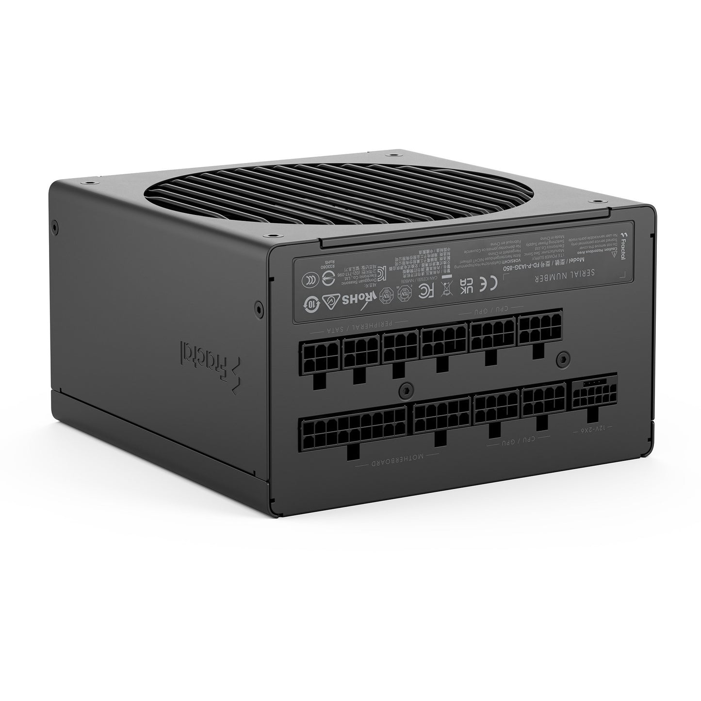 Alimentation modulaire Fractal Design ion gold 3 de 850 watts (noir, 1x 12v-2x6, 3x pcie)