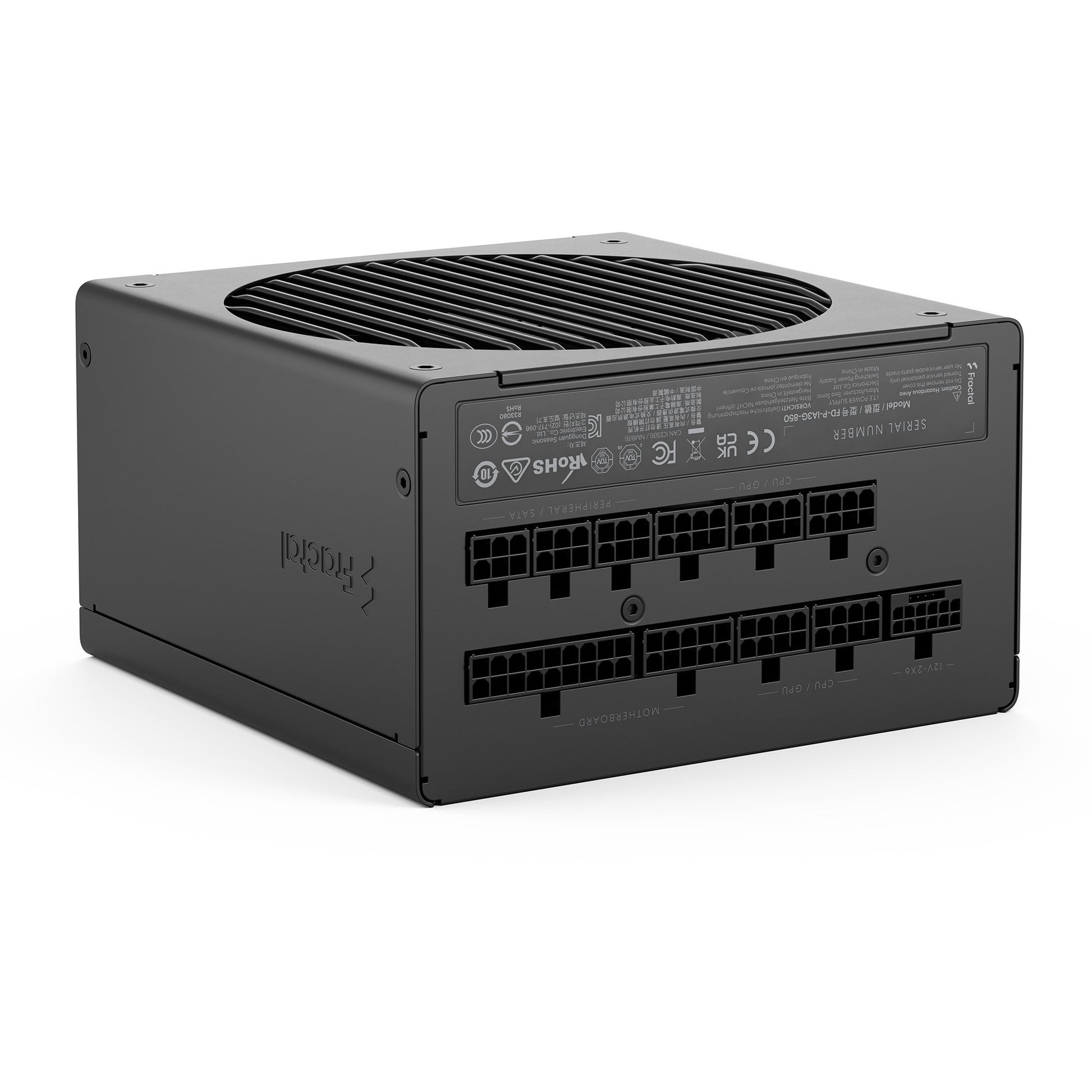 Alimentation modulaire Fractal Design ion gold 3 de 850 watts (noir, 1x 12v-2x6, 3x pcie)