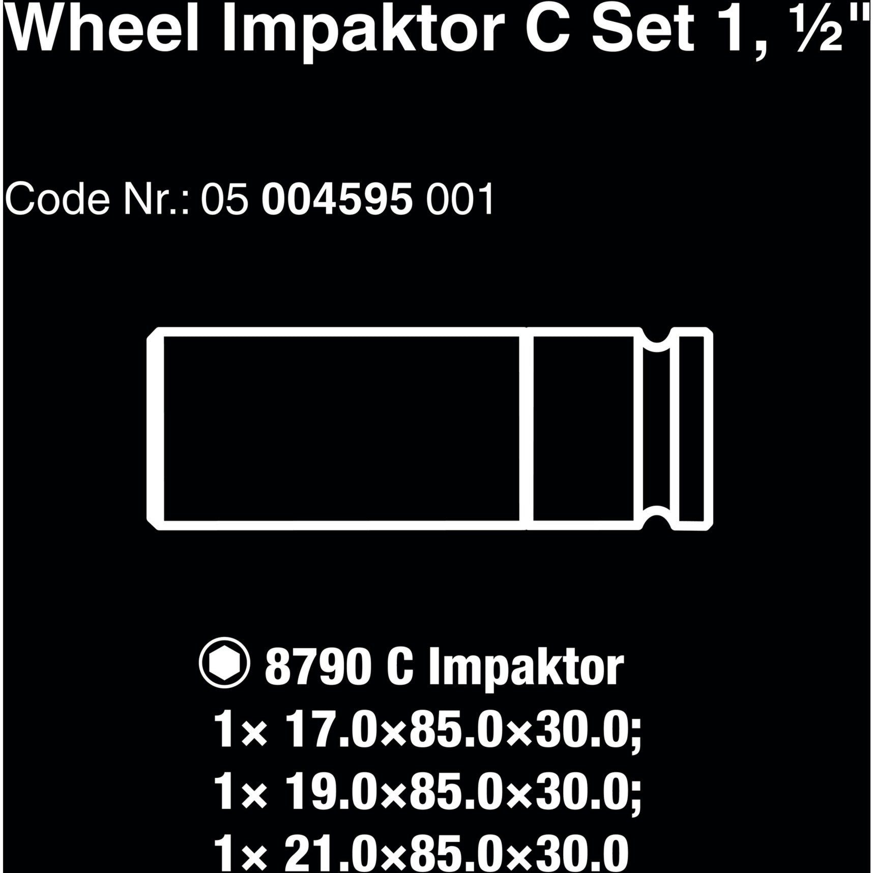 Wera Wheel Impacteur C Set 1