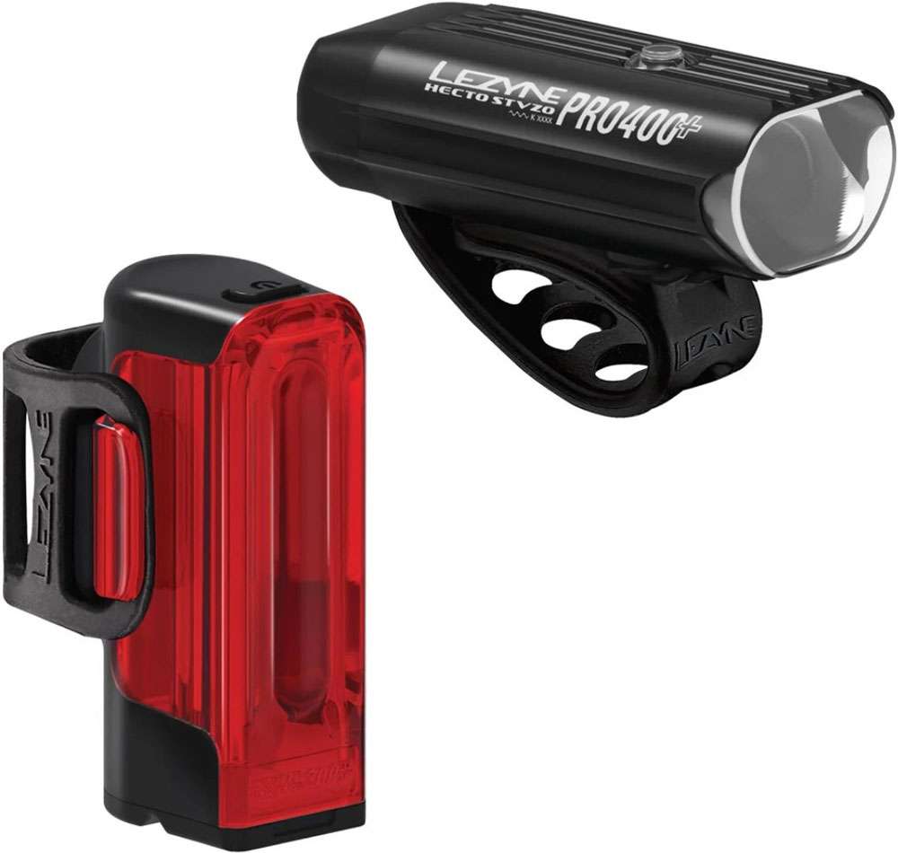Lezyne hecto drive pro 400+ strip drive+ kit d'éclairage stvzo