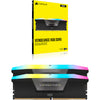 Corsair Vengeance RGB 32 Go DDR5-6000 (2x 16 Go) RAM (noir, cmh32gx5m2d6000z38, xmp, expo)