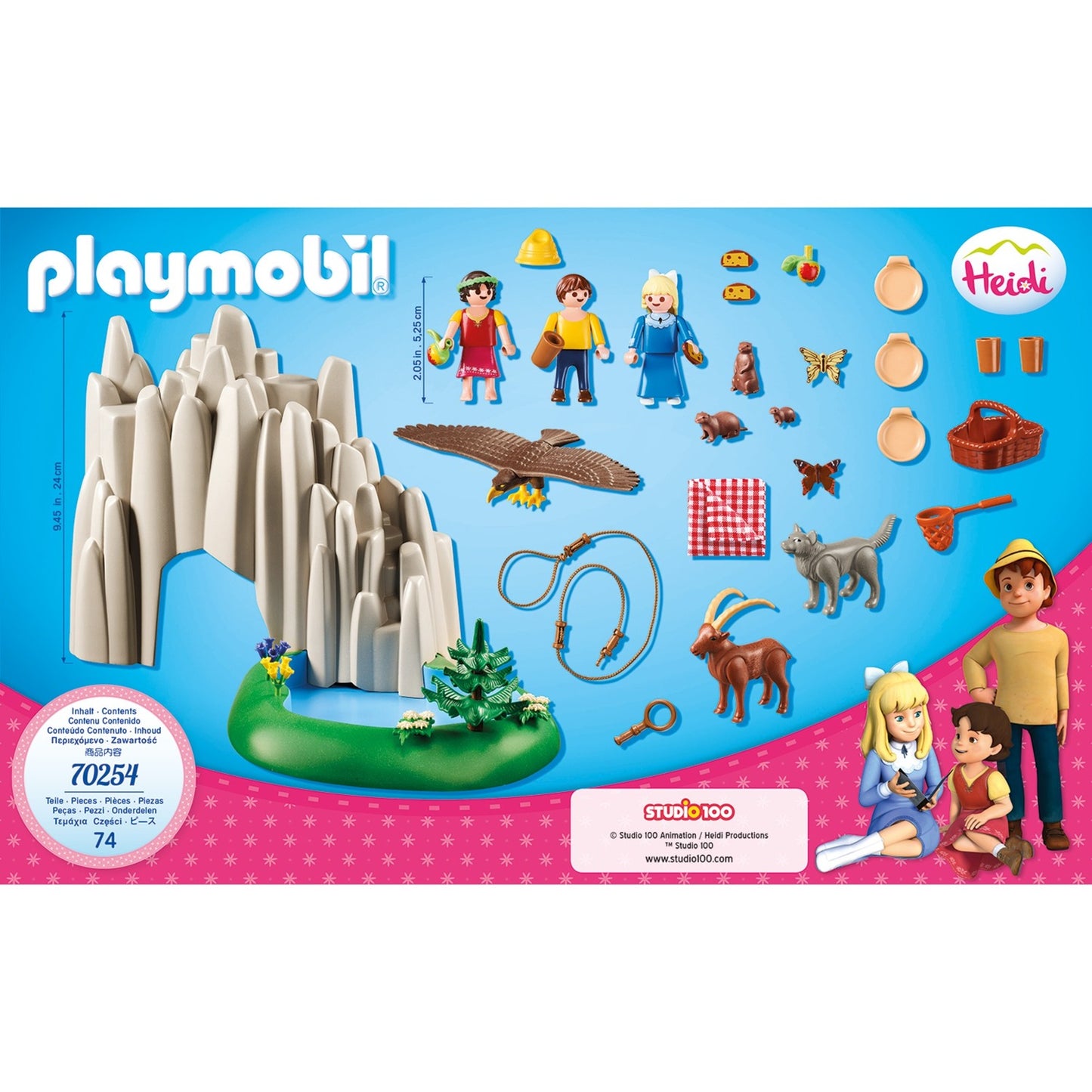 Playmobil 70254 Heidi, Klara et Peter au lac