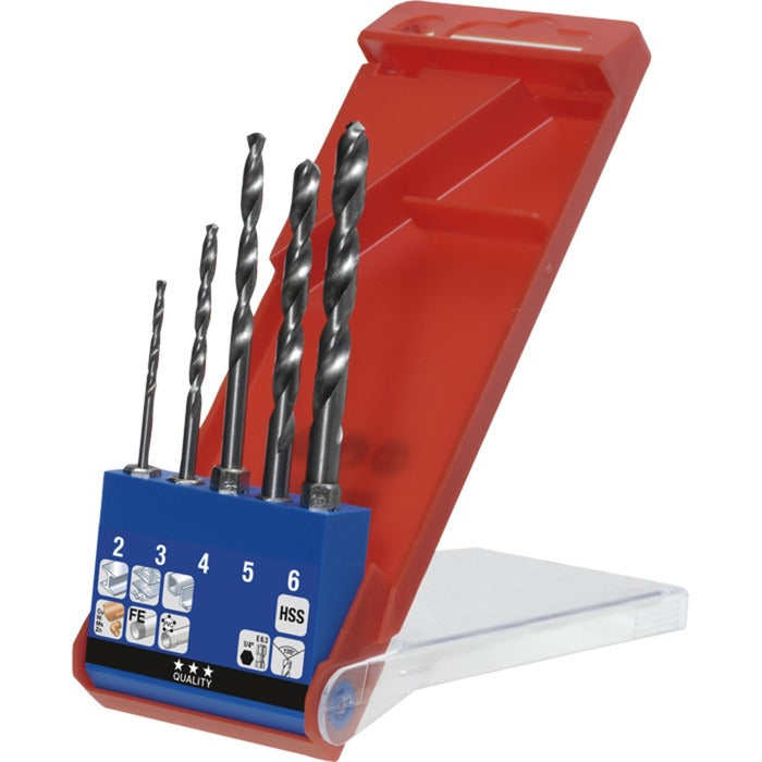 KWB HSS-Spiral Drilling Set 5 pièces