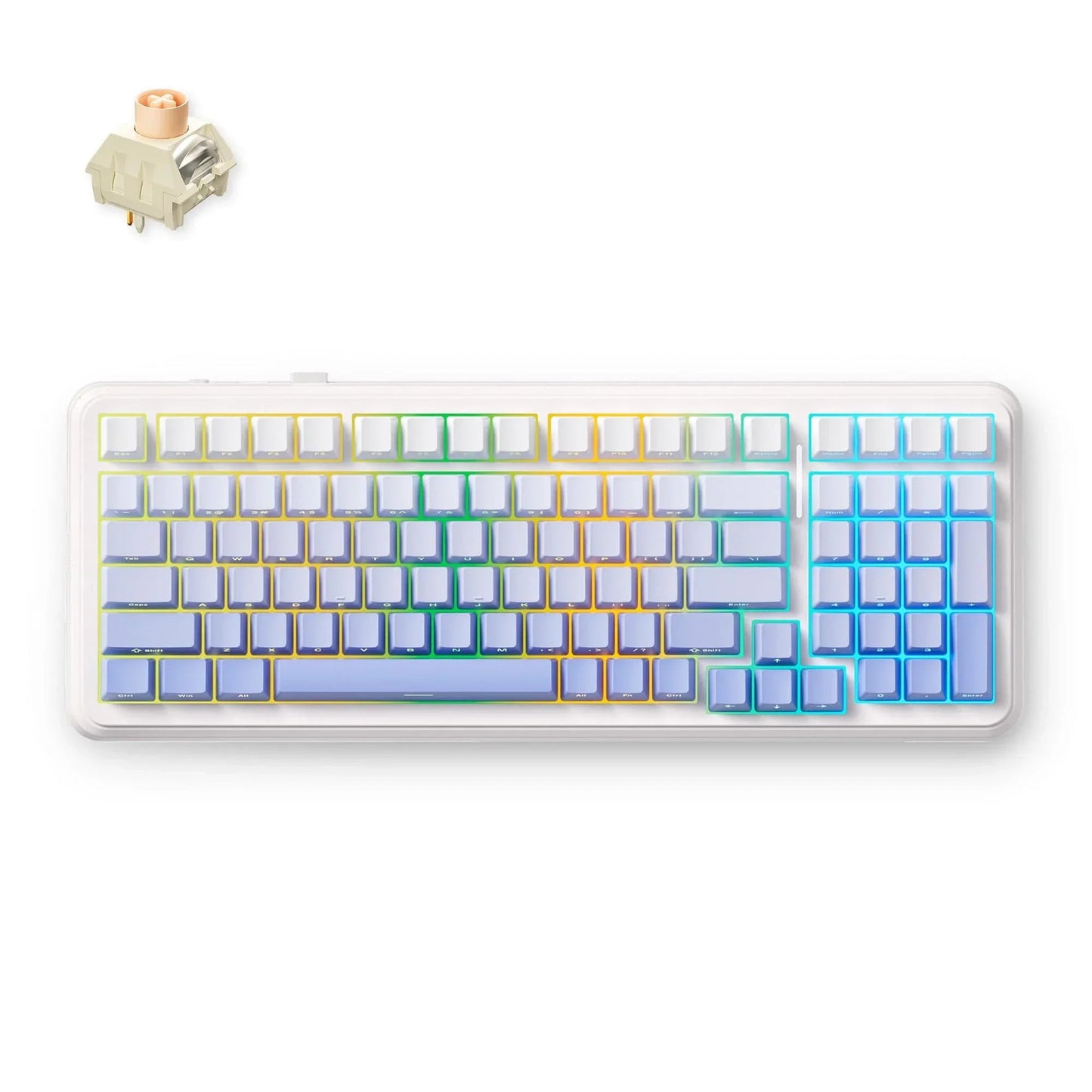 Glacie mécanique sans fil Mchose K99 V2, clavier de jeu (disposition américaine)