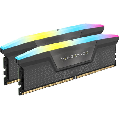 Corsair Vengeance RGB 32 Go DDR5-6400 (2x 16 Go) RAM (noir, cmh32gx5m2b6400z36, xmp, expo)