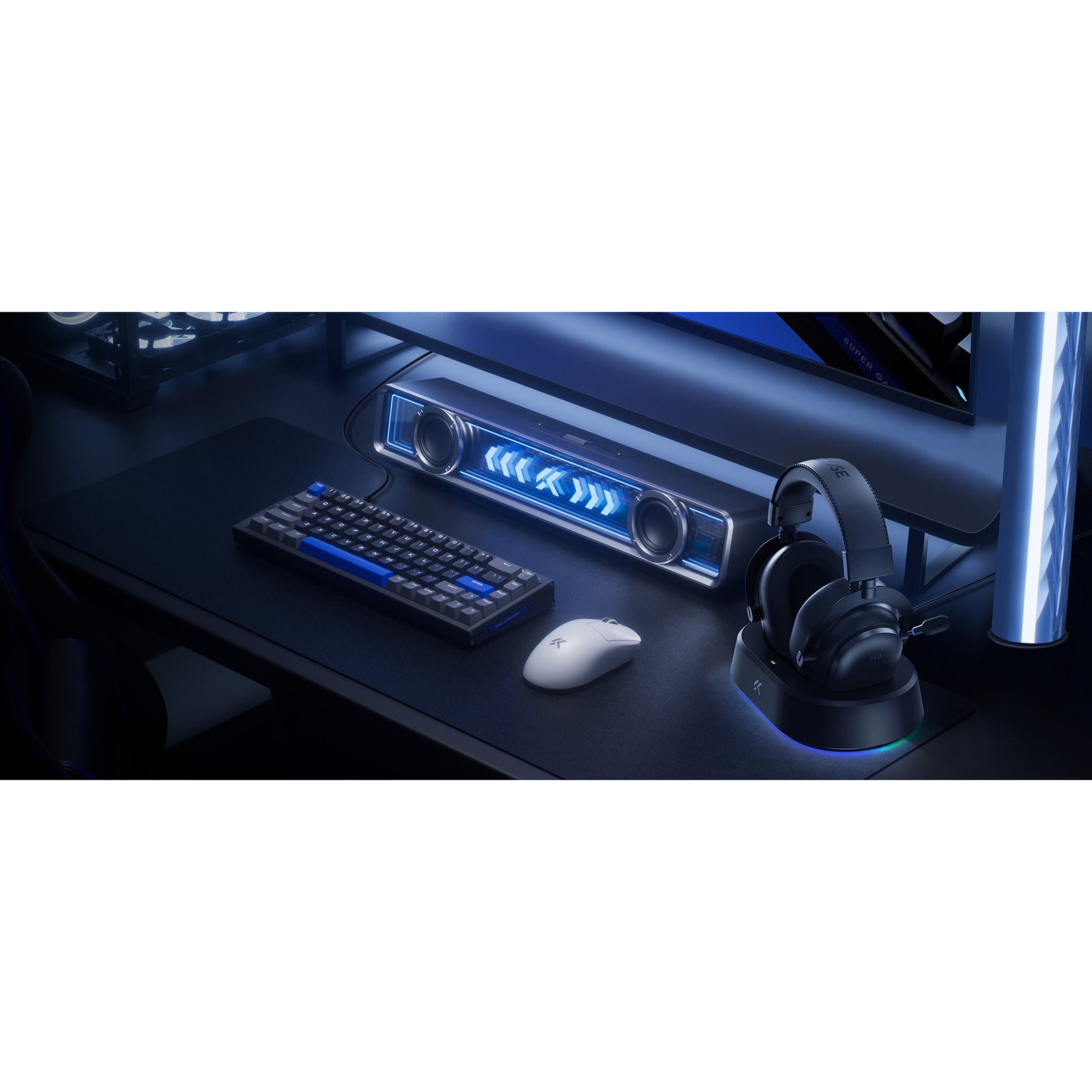 Mchose V9 Turbo+ Casque de jeu supra-auriculaire magnétique sans fil (rouge, Nintendo Switch, Playstation 4, Playstation 5, mobile, PC, Bluetooth USB 2,4 G)