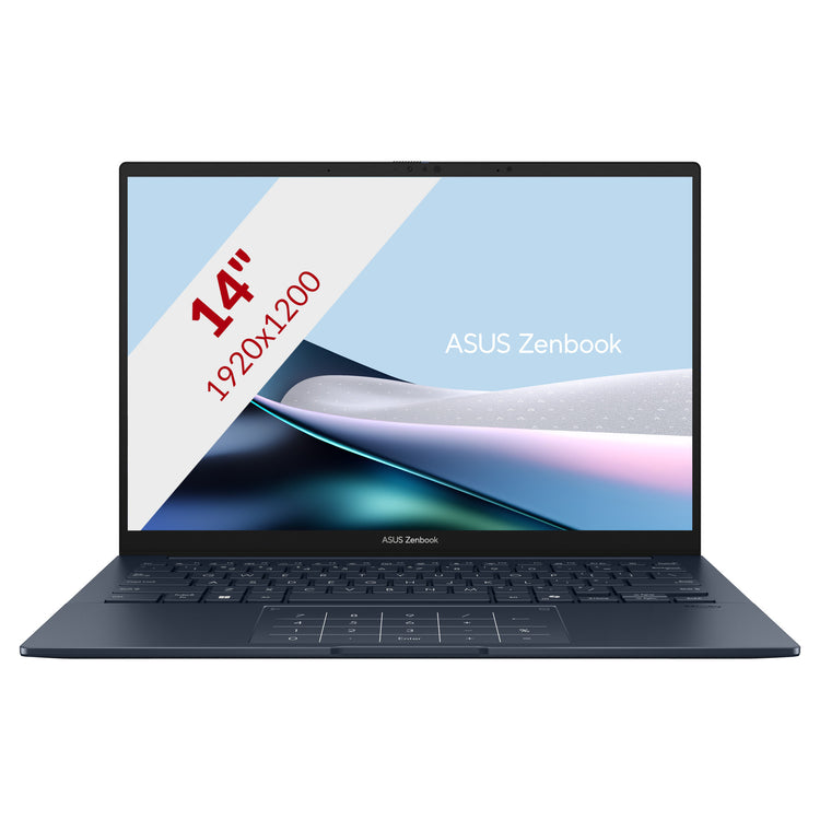 Ordinateur portable Asus ZenBook 14 OLED UX3405ca-QD012W 14 (bleu | Core Ultra 7 255h | Arc 140t | 32 Go | SSD 1 To)