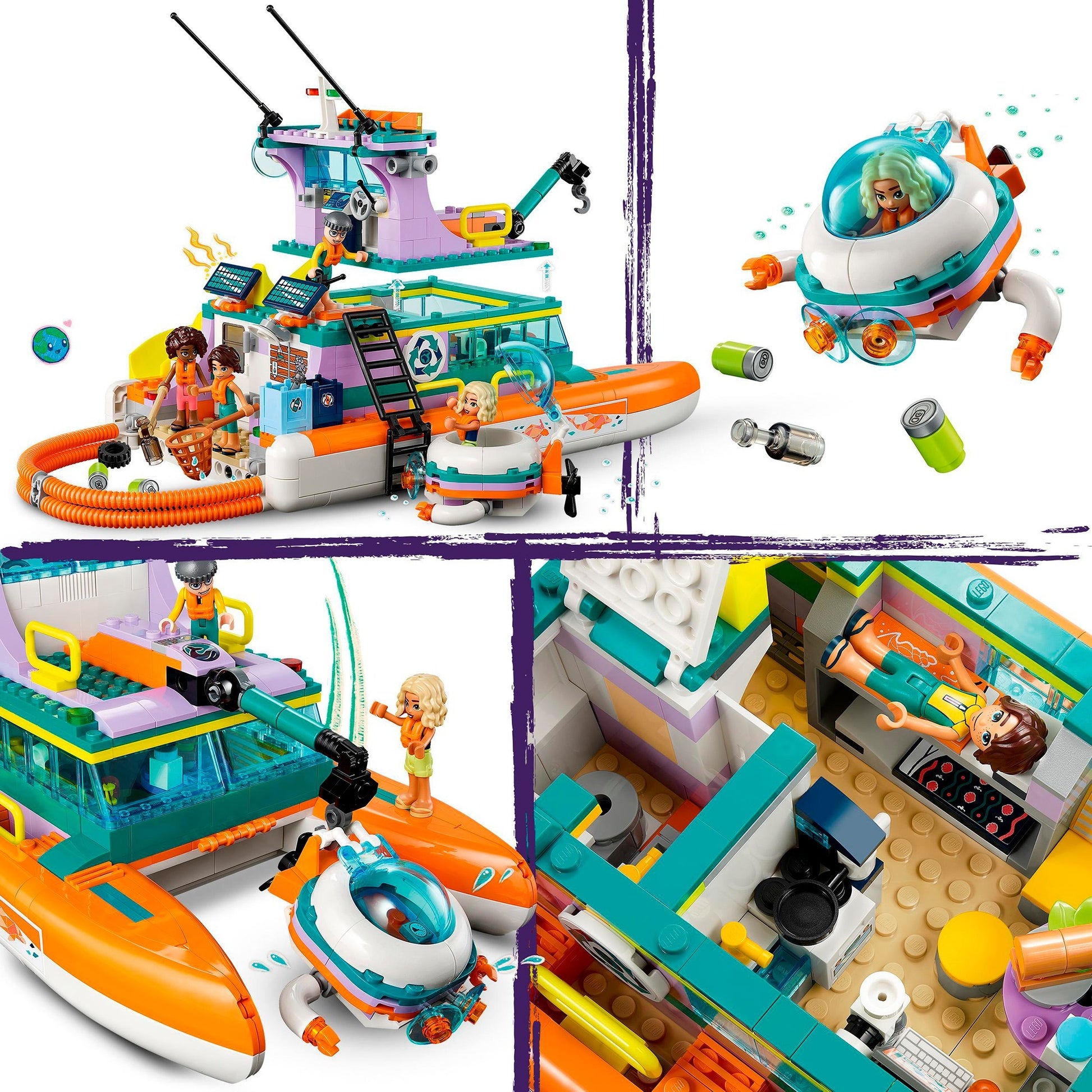 LEGO LEGO Friends 41734 Rescue Boat en mer