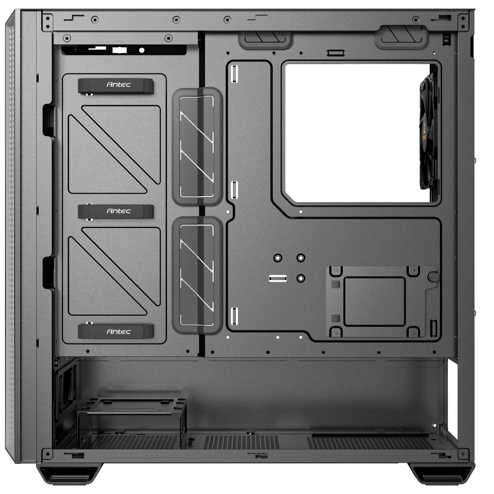 Boîtier tour midi Antec p7 s (noir argent | 2x USB-A | 1x USB-C)