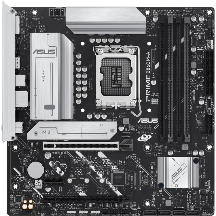 Carte mère Asus prime b860m-a-csm socket 1851 (raid, 2,5 Go-lan, son, µatx)