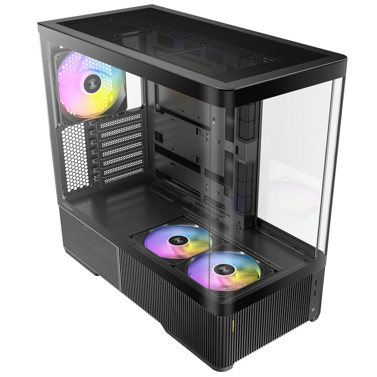Boîtier tour midi Antec C6 Curve ARGB (noir | 2x USB-A | 1x USB-C | verre trempé)