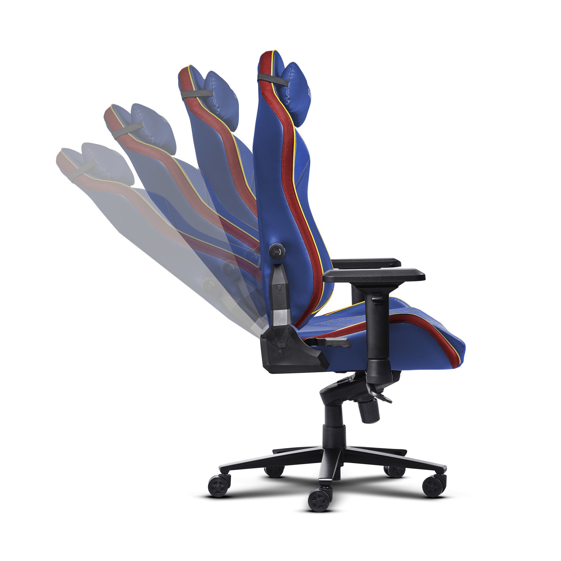 Trust GXT 721SM Ruya Pro Premium Chaise de jeu confortable (Bleu Rouge)
