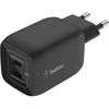 Belkin Boostcharge Pro 2-POORT USB-C GAn Mur Wall avec P