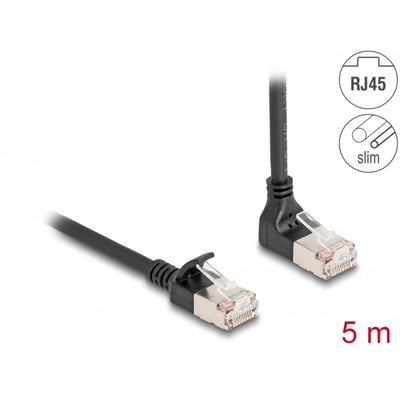 Dellock RJ45 Network Cable Cat.6a S FTP Slim 90 ° A plus