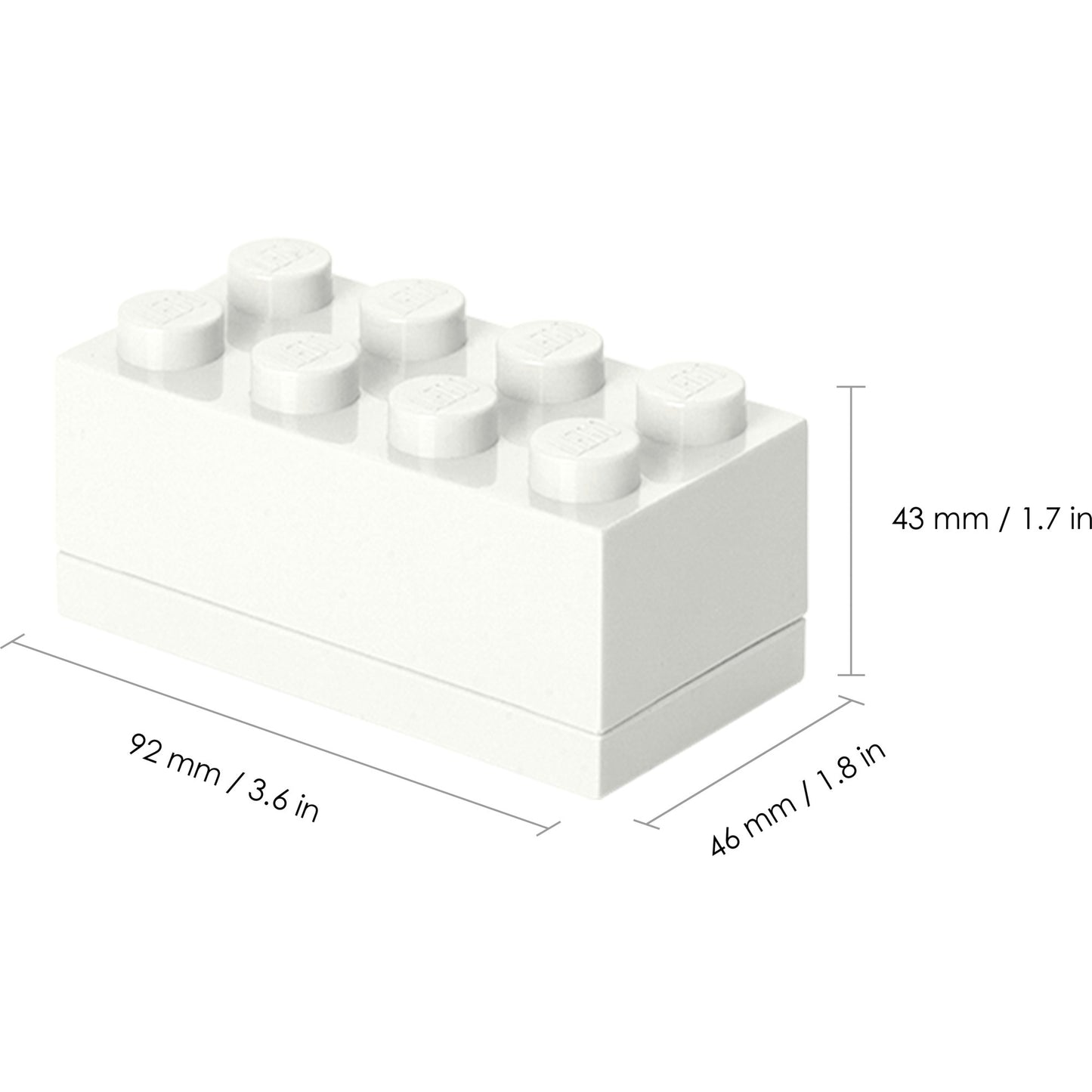 Room Copenhagen LEGO Mini Box 8 Blanc