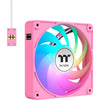 Thermaltake ct120 ex argb sync ventilateur de refroidissement pour PC rose (pack de 3 ventilateurs) ventilateurs de boîtier (rose, 3 pièces, 120 x 120 x 25 mm, pwm)
