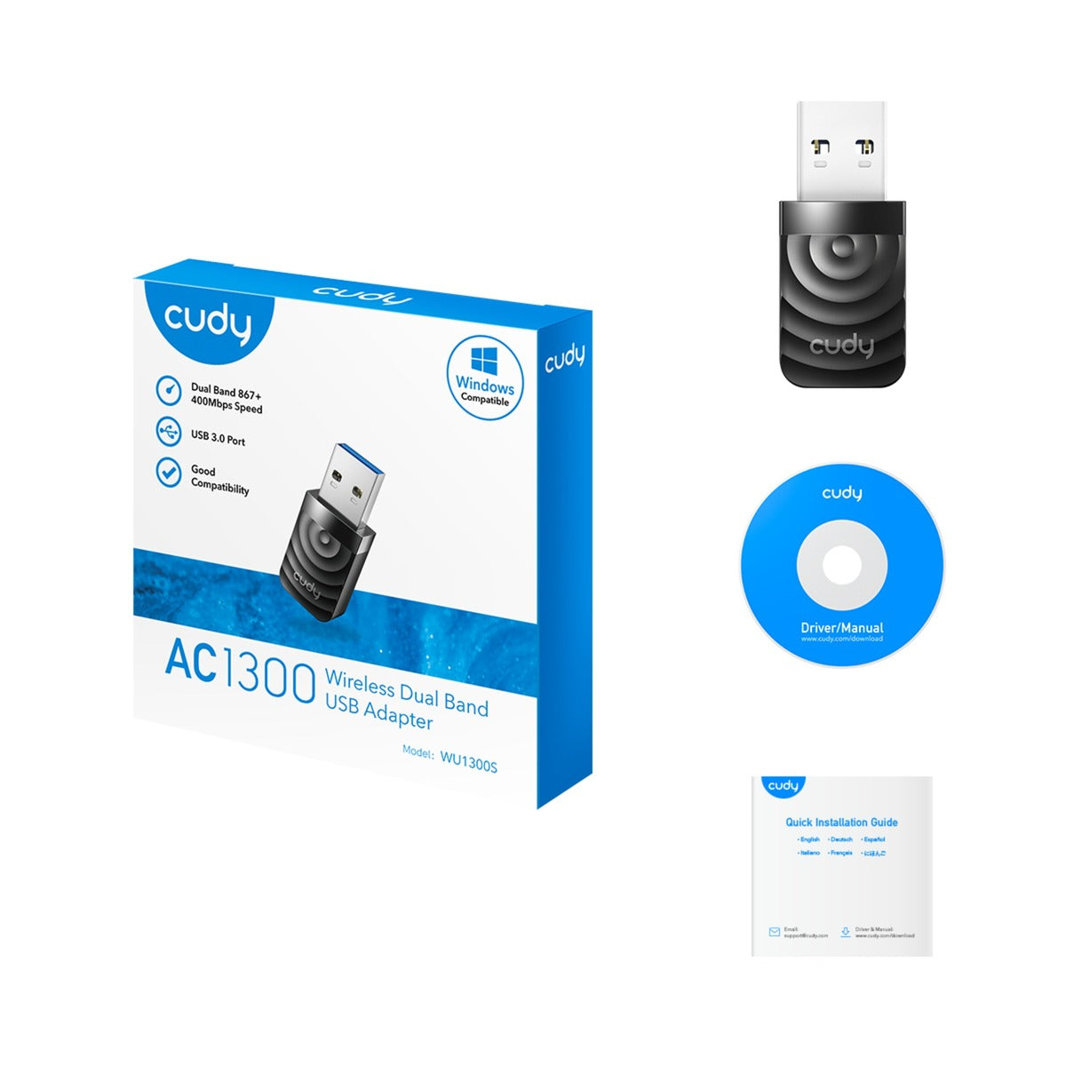 Adaptateur USB Wi-Fi Cudy AC1300