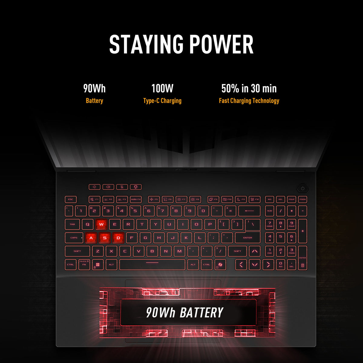 Ordinateur portable de jeu Asus tuf gaming a16 fa608um-rv231w 16 (gris noir | r7 260 | rtx 5060 | 16 go | SSD 512 go)