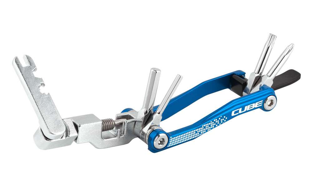 Outil Cube intelligent bleu chrome
