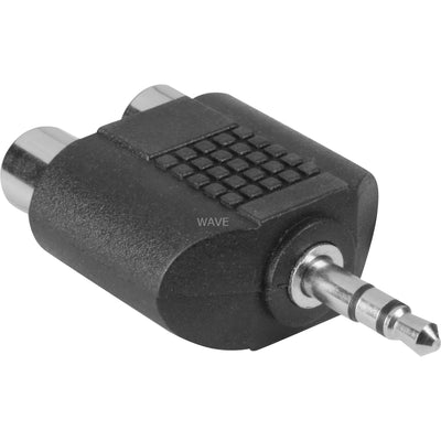 Jack de 3,5 mm d'adaptateur de goobay> 2x tulp