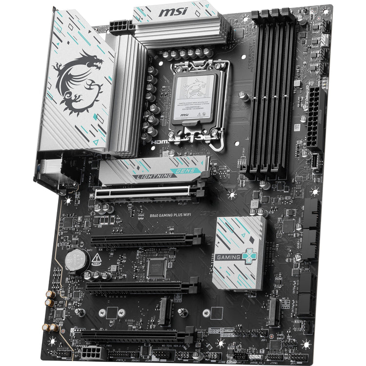 Carte mère MSI B860 Gaming Plus WiFi Socket 1851 (RAID, 5 Go-LAN, WiFi 7, BT, Son, ATX)