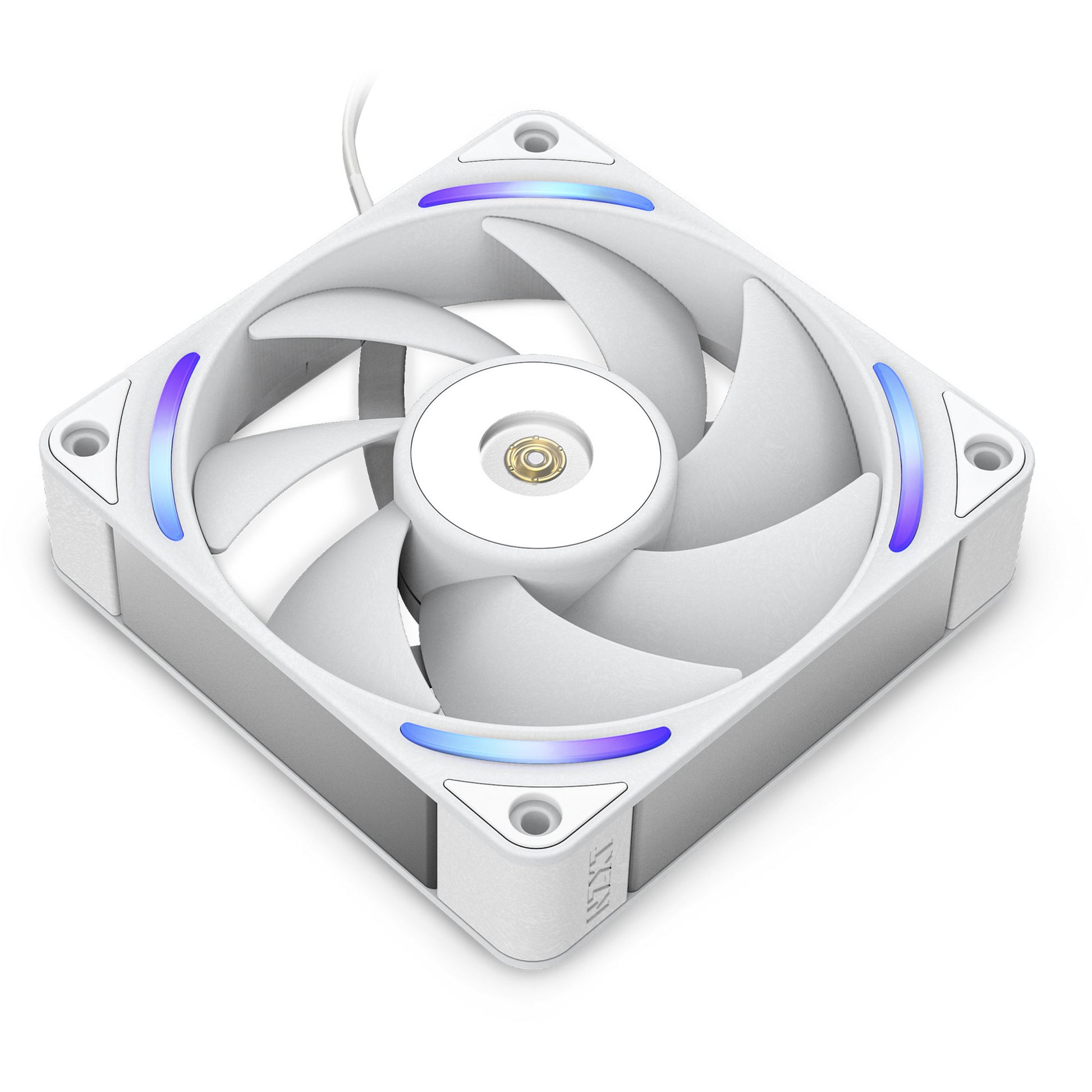 Nzxt f120x ventilateur de boîtier rgb (blanc, 120 x 120 x 30 mm, pwm)