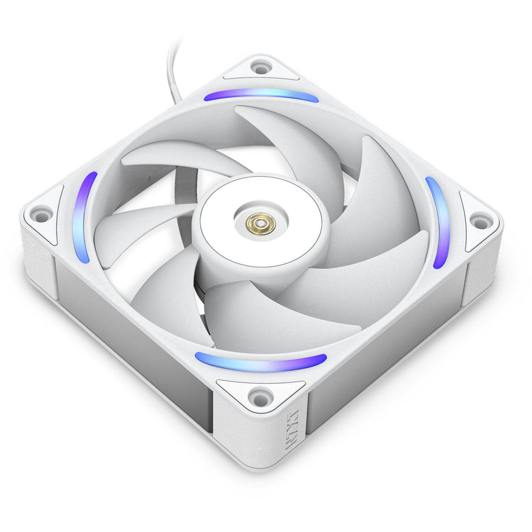 Nzxt f120x ventilateur de boîtier rgb (blanc, 120 x 120 x 30 mm, pwm)