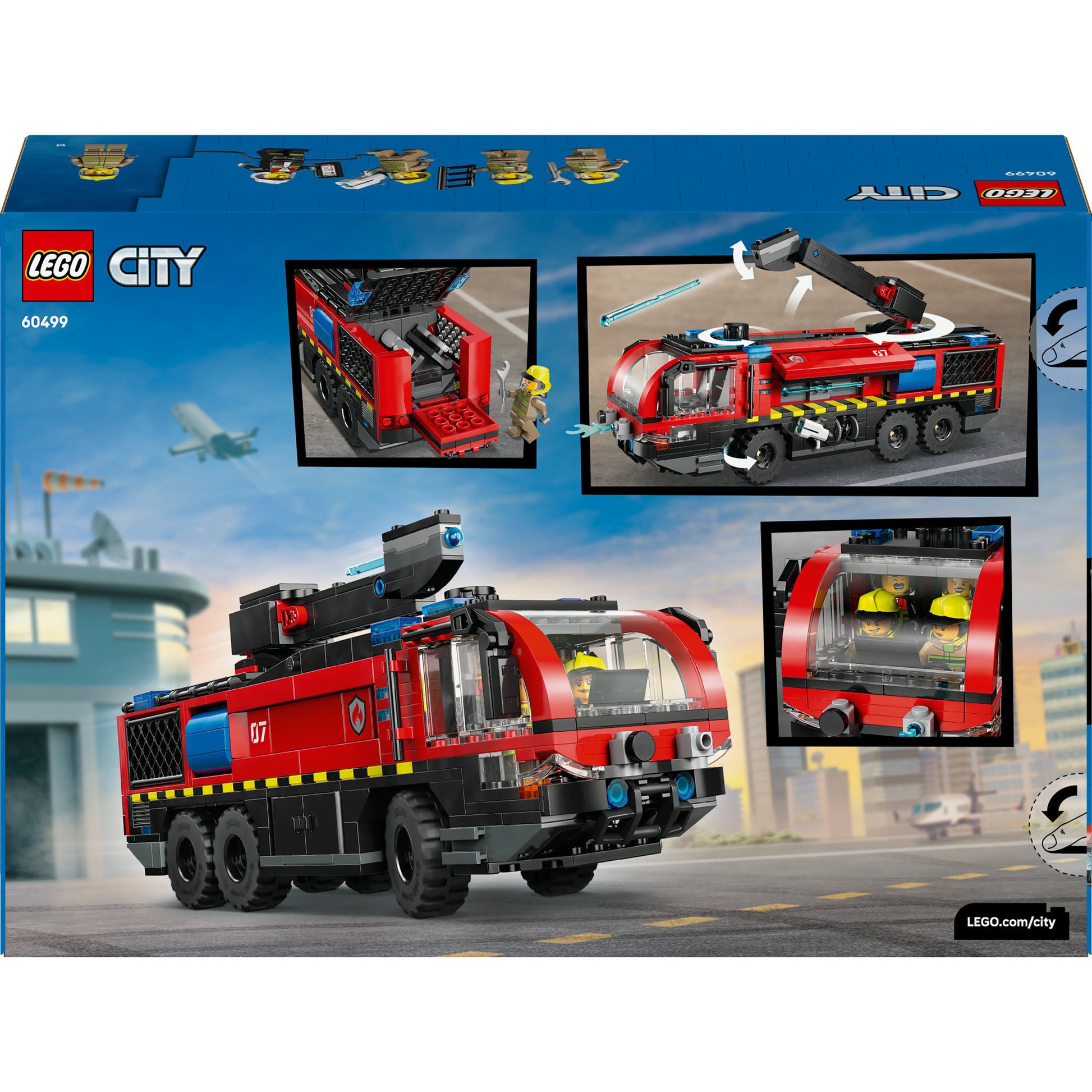 Lego City Fire 60499 Le camion de pompiers de l'aéroport