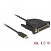 Dellock USB-C 2.0 mâle> 1 x parallèle DB25 femelle