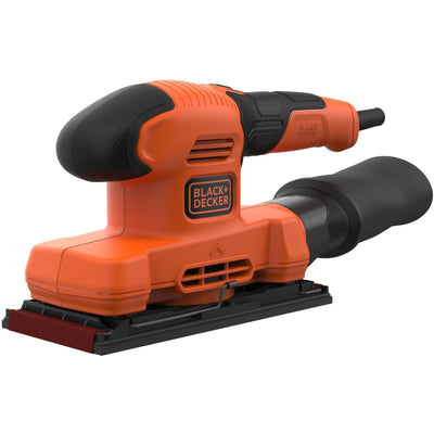 Black+decker bew220 150w 1 Ponceuse orbitale 3 feuilles | 1x feuille abrasive | sac de collecte de poussière - bew220-qs