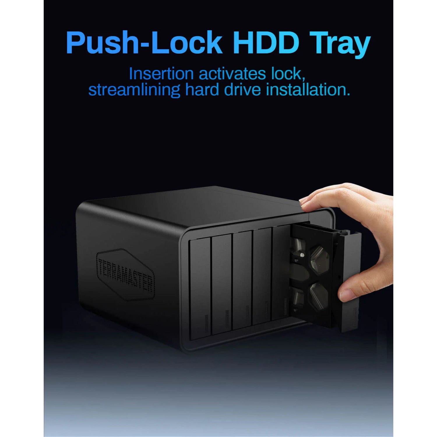 Terramaster f6-424 max nas (noir, 2x 10GBe, USB, HDMI)