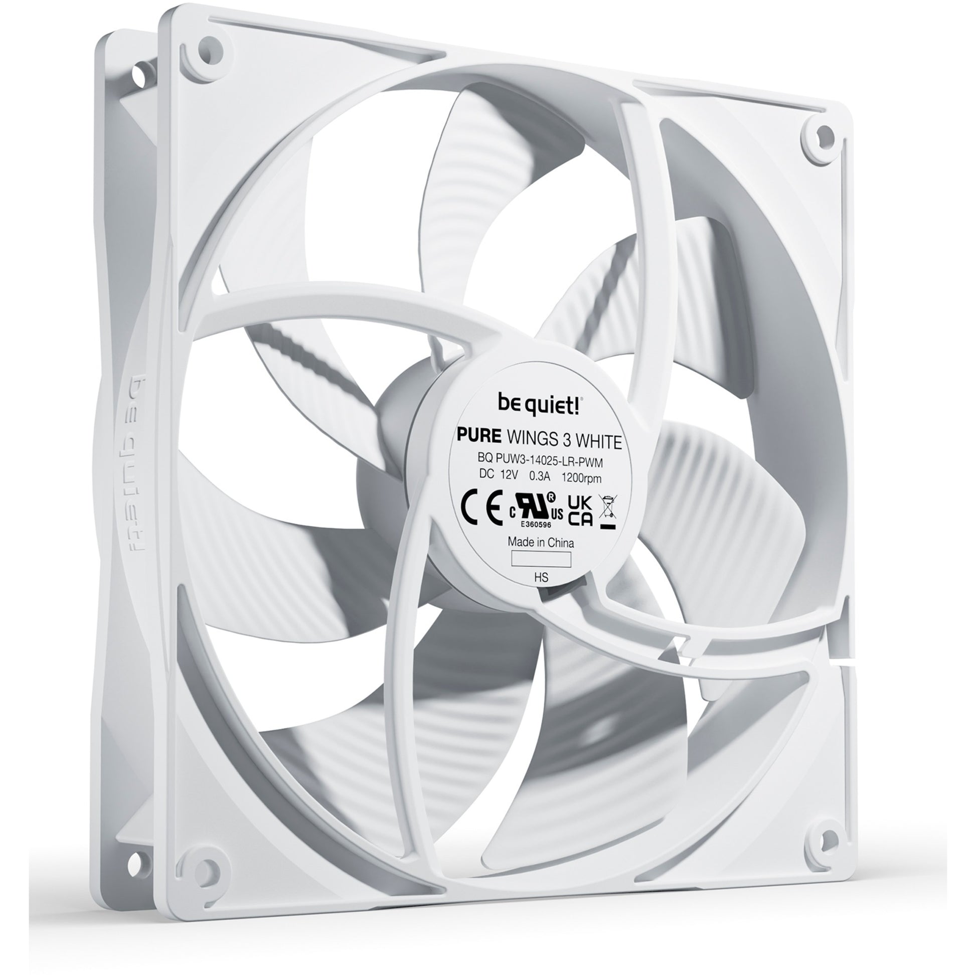 Soyez silencieux! Pure 3 140 mm pwm blanc