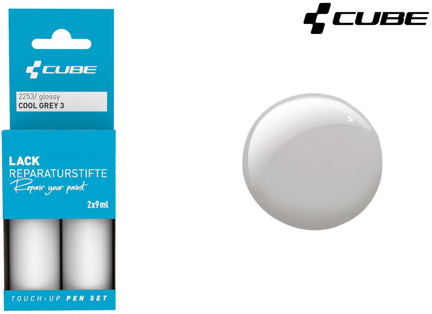 Set de stylos de retouche Cube gris froid 3