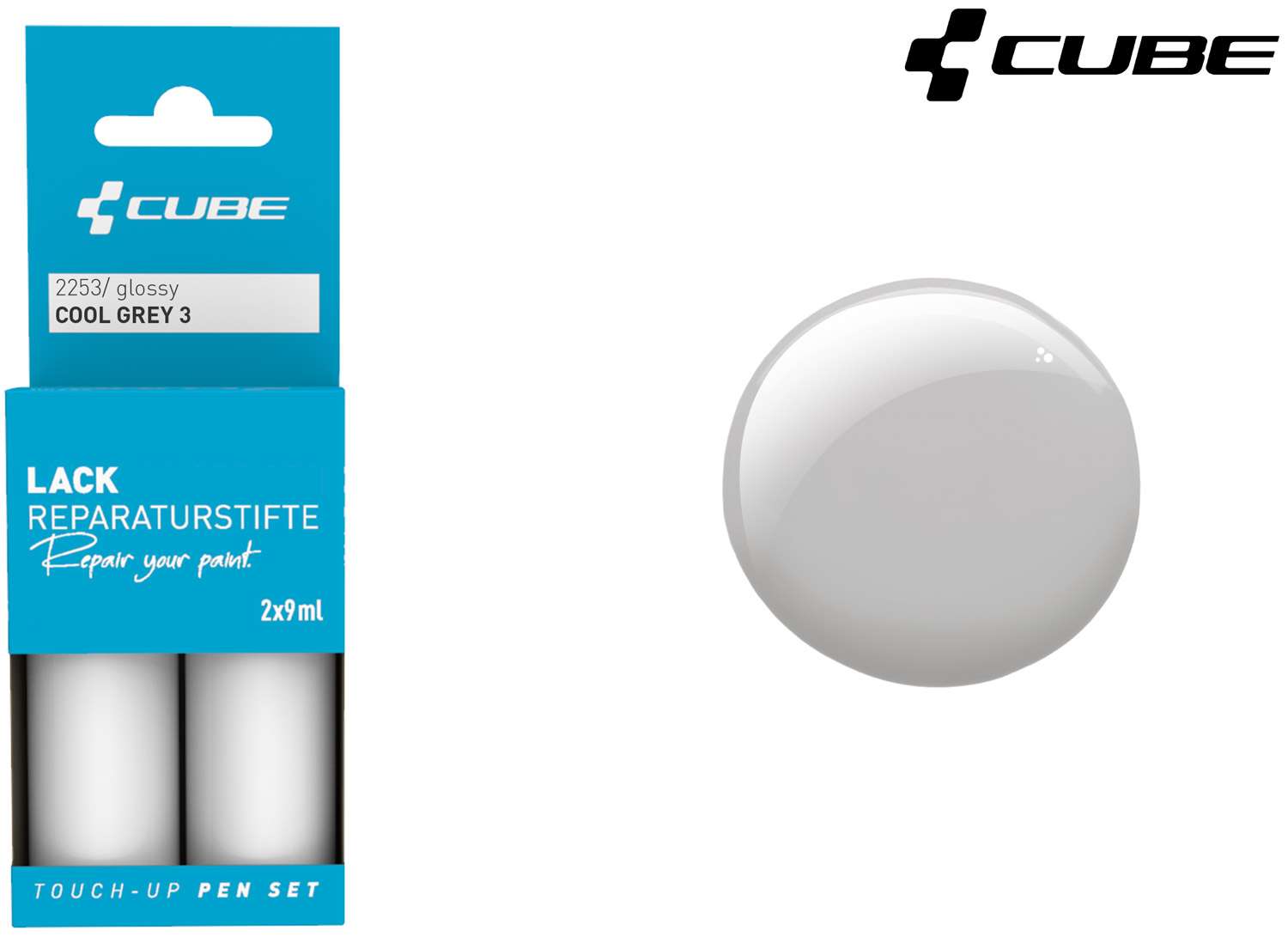 Set de stylos de retouche Cube gris froid 3