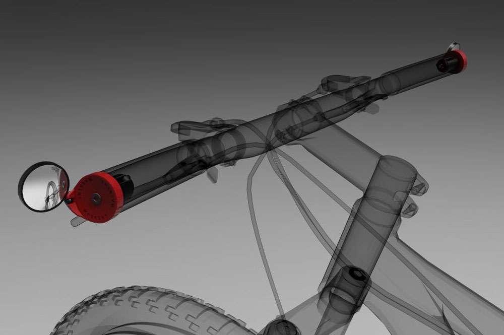 Le rétroviseur de guidon urbain Beam Corky