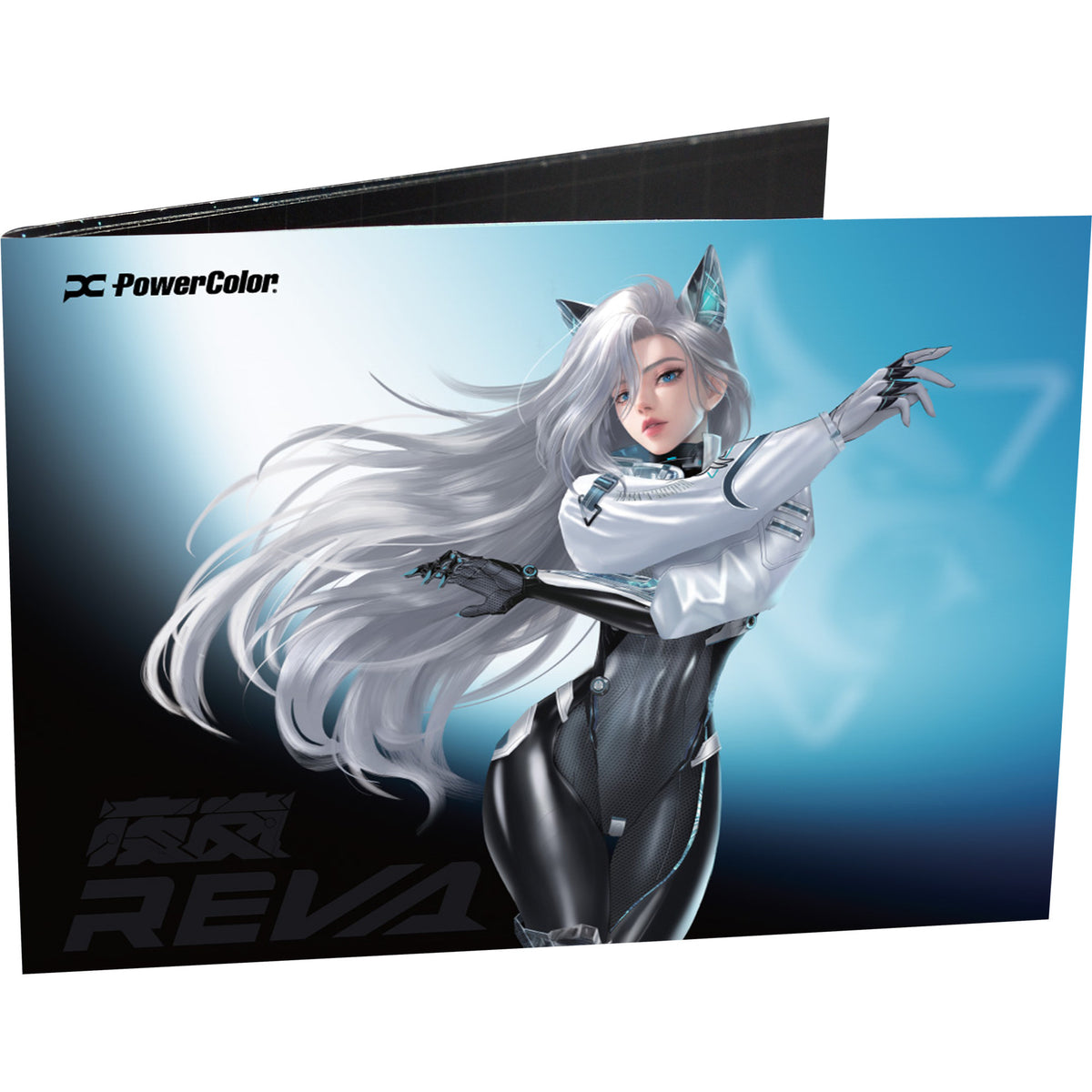 Carte graphique Powercolor Radeon RX 9070 XT Hellhound Reva16GB édition limitée (blanc noir, RDNA4, GDDR6, 3x display port, 1x HDMI)