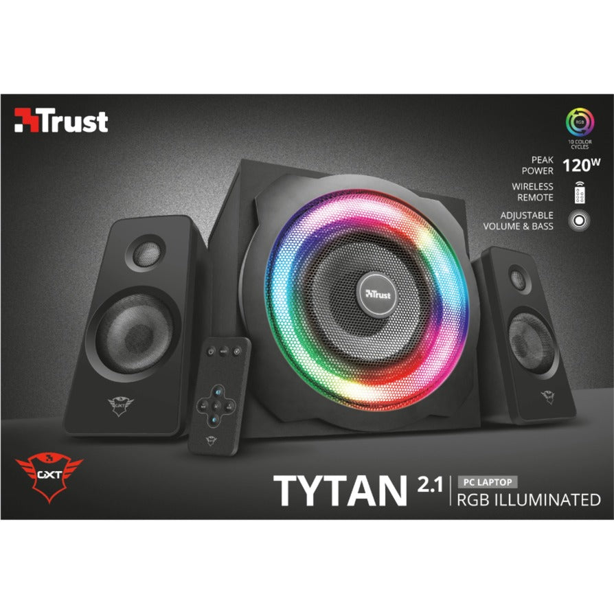 Trust GXT 629 Tytan RVB illuminé 2,1 Ensemble de haut-parleurs