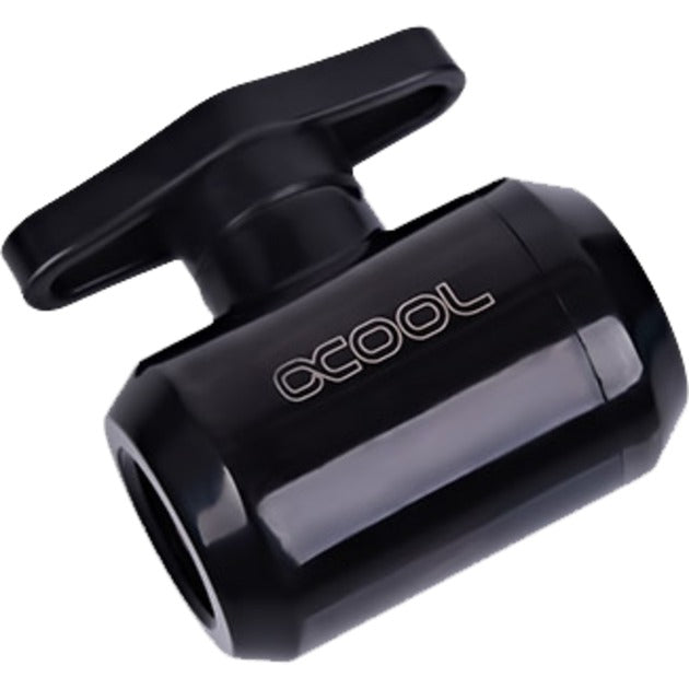 Alphacool eiszapfen robinet à tournant sphérique 2 voies (noir)