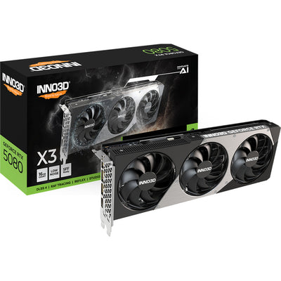 Carte graphique Inno3d geforce rtx 5080 x3 (dlss 4, 3x port d'affichage, 1x hdmi 2.1)