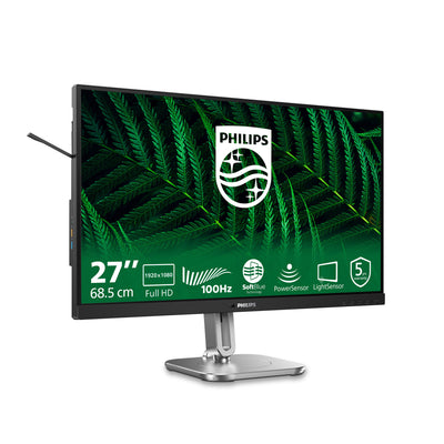 Moniteur Philips 27b2g5200 27 (noir argenté, VGA, HDMI, port d'affichage, USB, audio, 100 Hz)